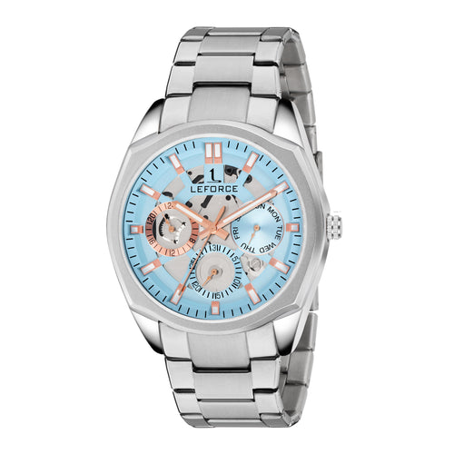 LEFORCE Men's Rose Gold Two-Tone Skeleton Watch – JM78SM - Alternate view