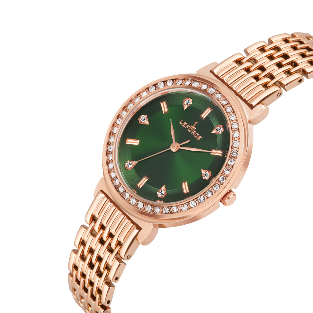 LEFORCE Women's Rose Gold Stainless Steel Watch – JL164KM