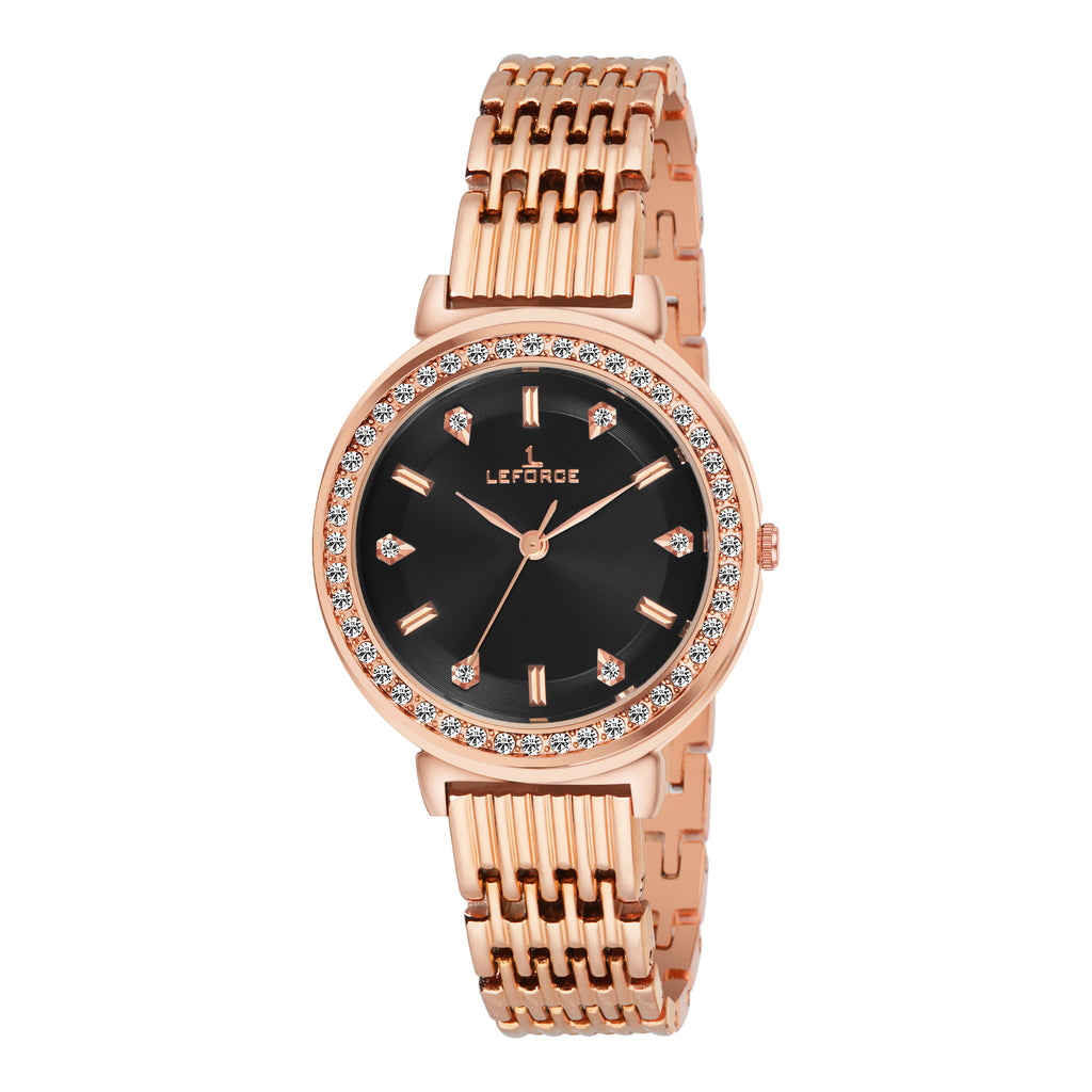 LEFORCE Women's Rose Gold Stainless Steel Watch – JL164KM