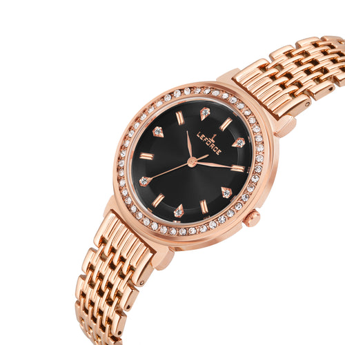 LEFORCE Women's Rose Gold Stainless Steel Watch – JL164KM