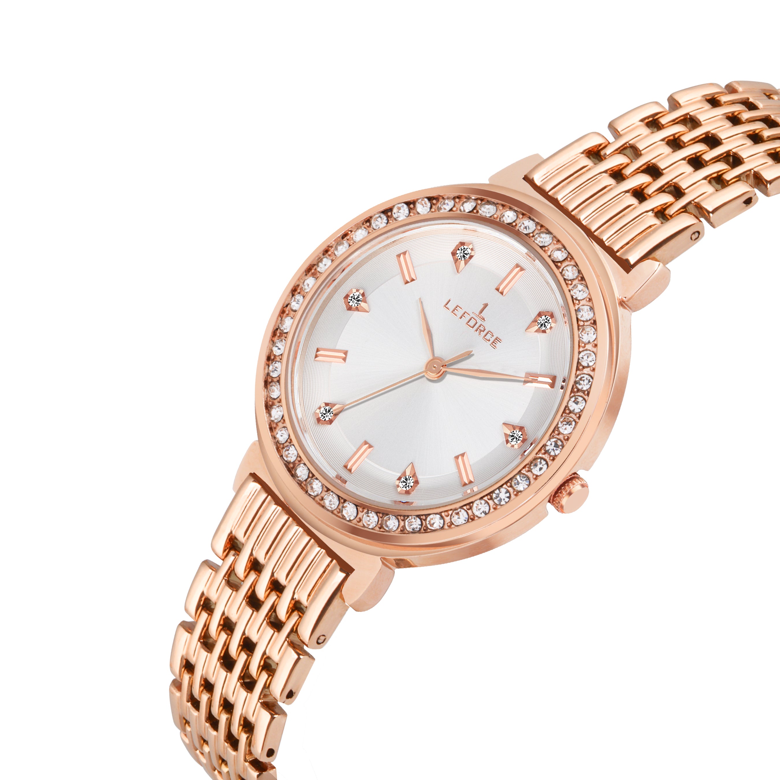 LEFORCE Women's Rose Gold Stainless Steel Watch – JL164KM