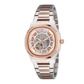 LEFORCE Men's Automatic Open Heart Watch – EP247KBM (White & Rose Gold)