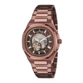 LEFORCE Men's Automatic Open Heart Watch – EP247CM (Brown)
