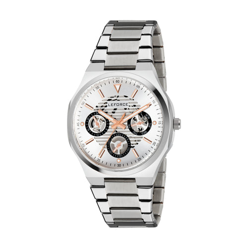 LEFORCE Men's Rose Gold Two-Tone Skeleton Watch – JRS07SM