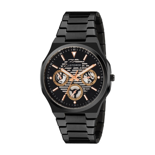 LEFORCE Men's Rose Gold Two-Tone Skeleton Watch – JRS07NM